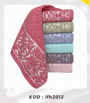 Bimar Bukle Jakarlı Soft Motif Desenli El Ve Yüz Havlusu 50 X 90 Cm x 3 Adet