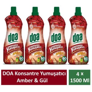 Doa Konsantre Çamaşır Yumuşatıcı Amber Ve Gül 1500 Ml x 4 Adet