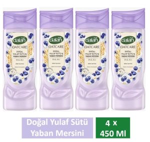 Dalan Duş Jeli Oatcare Yulaf Sütü Ve Yaban Mersini 450 Ml x 4 Adet
