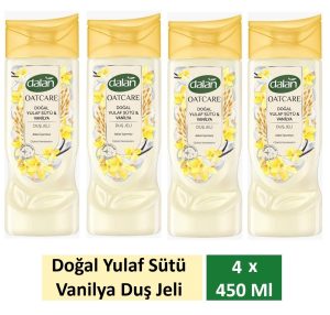 Dalan Duş Jeli Oatcare Yulaf Sütü Ve Vanilya 450 Ml x 4 Adet