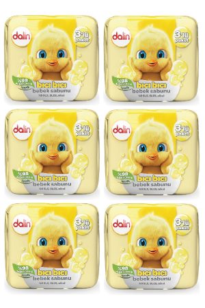 Dalin Klasik Katı Bebek Sabun 3 Lü 3 X 75 Gr x 6 Paket