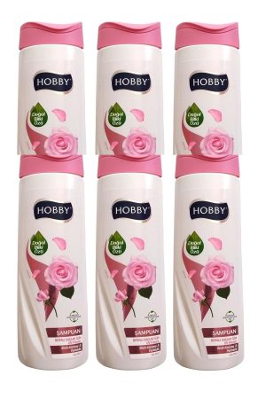 Hobby Şampuan Gül Özlü Boyalı Saç 480 Ml x 6 Adet