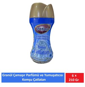 Vatan Granül Çamaşır Parfümü Ve Yumuşatıcı Komşu Çatlatan 210 Gr x 6 Adet