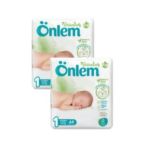 Önlem Botanika Bebek Bezi 1 Beden Yenidoğan 2 - 5 Kg 64 Lü x 2 Paket