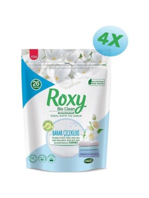 Dalan Roxy Bio Clean Doğal Matik Toz Sabun Bahar Çiçekleri 800 gr x 4 Adet