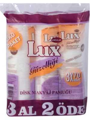 Lux Disk Makyaj Temiizleme Pamuğu 70 Li x 3 Adet