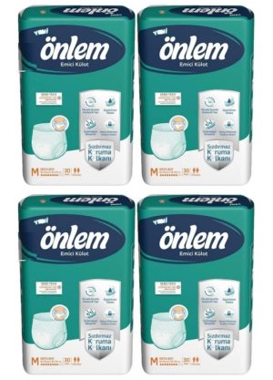 Önlem Emici Külot Medium M 80 x 120 Cm 30 Lu x 4 Paket