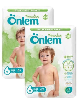 Önlem Botanika Bebek Bezi 6 Beden Extra Large 15+ Kg 124 Lü