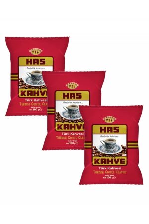 Has Türk Kahvesi 3 X 100 gr (Kırmızı paket Türk Kahvesi)