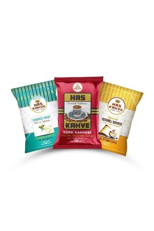Muhteşem 3lü Lezzet 3 X 100 Gr (Türk Kahvesi-Osmanlı Kahvesi-Menengiçli Türk Kahvesi) OSM300HG