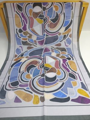 Bilmar Agua Fresh Şal Desenli 75 x 185 Cm/GRİ/Agua Desen