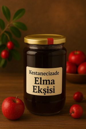 %100 Doğal Katkısız Şekersiz Elma Ekşi 700 Gr