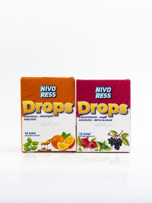 DROPS Karamürver, Nane ve Ahududu Aromalı Boğaz Bakım Tableti – C Vitamini ve Beta Glukan İç