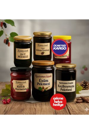 5 Kavanoz Pekmez - 1 Kavanoz Marmelat