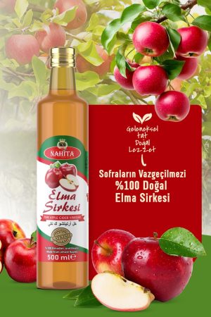 Nahita 500 ml Elma Sirkesi – Doğal ve Katkısız Lezzet
