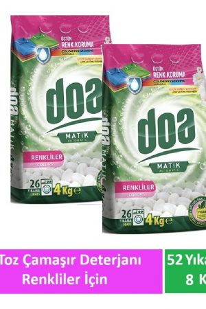 Doa Matik Toz Çamaşır Deterjanı Renkliler 2 x 4 Kg