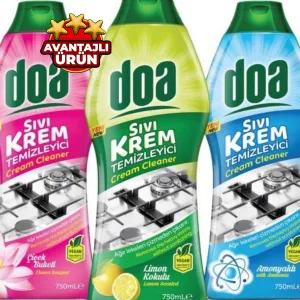 Doa Sıvı Krem Temizleyici 750 Ml x 3 Adet