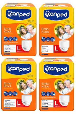 Canped Emici Külot Büyük Large 100-150 Cm 8 Li x 4 Paket