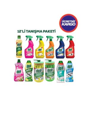 Doa 12 Li Tanışma Seti Genel Temizlik İçin