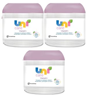 Uni Baby Vazelin Yoğun Nemlendirici Bebek Vücut Bakım Kremi 100 Ml x 3 Adet