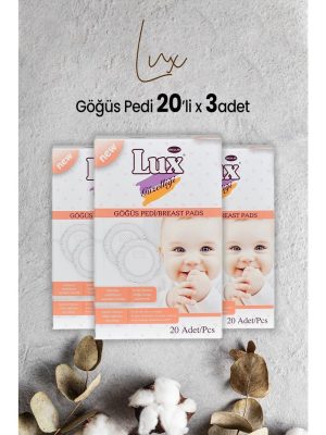 Lux Göğüs Pedi 20 Li x 3 Paket