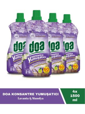 Doa Konsantre Çamaşır Yumuşatıcı Lavanta Manolya 1500 Ml x 4 Adet