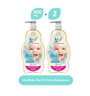 Uni Baby Saç Ve Vücut Şampuan 900 Ml x 2 Adet