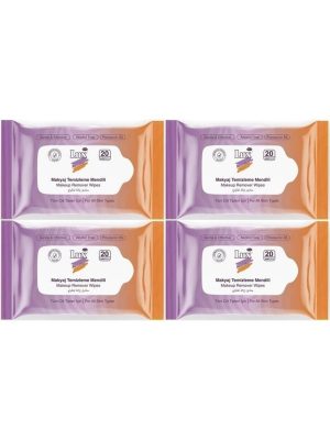Lux Makyaj Temizleme Mendili 20 Li x 4 Paket