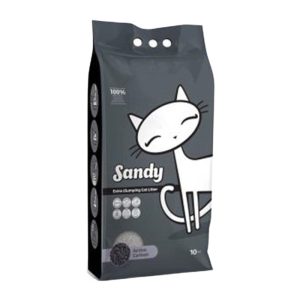 Sandy Active Carbon Topaklanan Sodyum Bentonit Kedi Kumu 10 KG