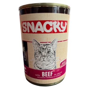 Snacky Biftek Yetişkin Kedi Konservesi 400gr