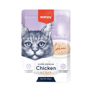 Pouch Tavuklu & Yengeçli Yaş Kedi Maması 85 Gr