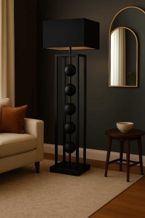 VENÜS GACRUX BLACK&BLACK KARE LAMBADER (2mm profil kalınlığı)
