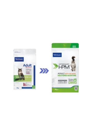 Neutered Entire with salmon kedi yeni paket 3kg