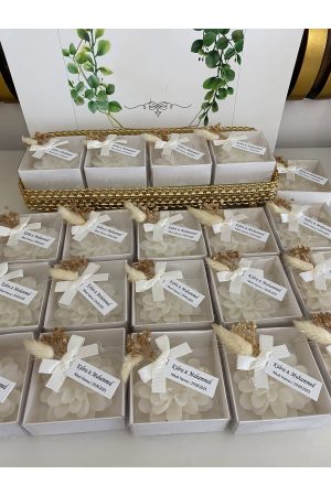 Kutulu Mum Nikah, Söz, Nişan Hediyelik - 50 Adet