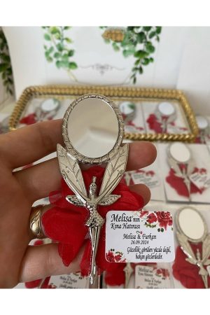 Metal Kına Ayna Hediyelik Kına Gecesi - 25 Adet