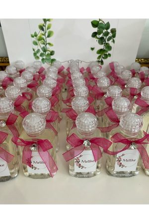 Plastik Kolonya Şişesi Nikah, Söz, Nişan Hediyelik - 25 Adet