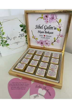 Karton Kutulu Baskılı Madlen Çikolata 50 Adet