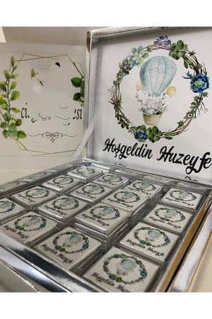 Karton Kutulu Baskılı Madlen Çikolata 50 Adet