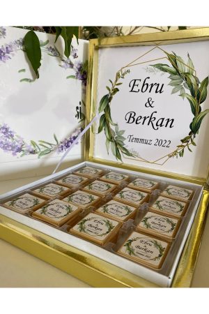 Karton Kutulu Baskılı Madlen Çikolata 50 Adet