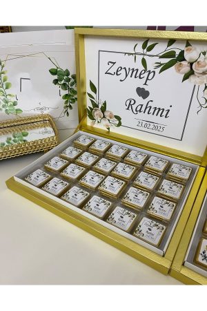 Karton Kutulu Baskılı Madlen Çikolata 75 Adet
