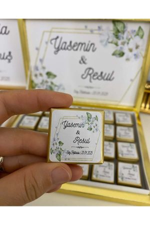 Karton Kutulu Baskılı Madlen Çikolata 75 Adet