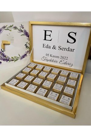 Karton Kutulu Baskılı Madlen Çikolata 75 Adet