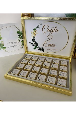Karton Kutulu Baskılı Madlen Çikolata 75 Adet
