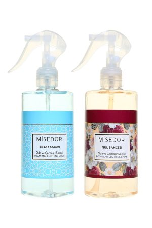 2 Li Set Beyaz Sabun Ve Gül Bahçesi Oda Kokusu Ve Çamaşır Spreyi 330 ml