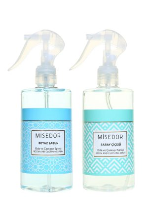 2 Li Set Beyaz Sabun Ve Saray Çiçeği Oda Kokusu Ve Çamaşır Spreyi 330 ml