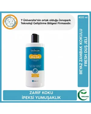 Bidoze Fresh Beyaz Zambak Kokulu Duş Jeli 400 Ml | Lavanta Yağı Özlü Nemlendirici Vücut Şampuanı