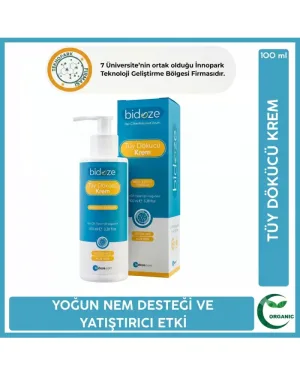 Bidoze Tüy Dökücü Krem 100 Ml | Aloe Vera ve Hindistan Cevizi Yağlı Pürüzsüzlük