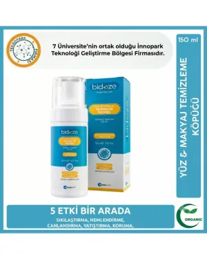Bidoze Yüz & Makyaj Temizleme Köpüğü 150 Ml | Niacinamide ve Hyaluronik Asitli Arındırıcı Bakım