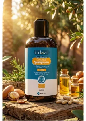Bidoze Argan & Biotin Özlü Organik Şampuan 250 Ml. | Dökülme ve Kepek Karşıtı Onarıcı Bak