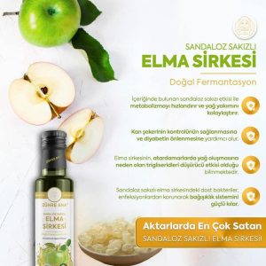 Sandaloz Sakızlı Doğal Elma Sirkesi Metabolizma ve Bağışıklık Dostu